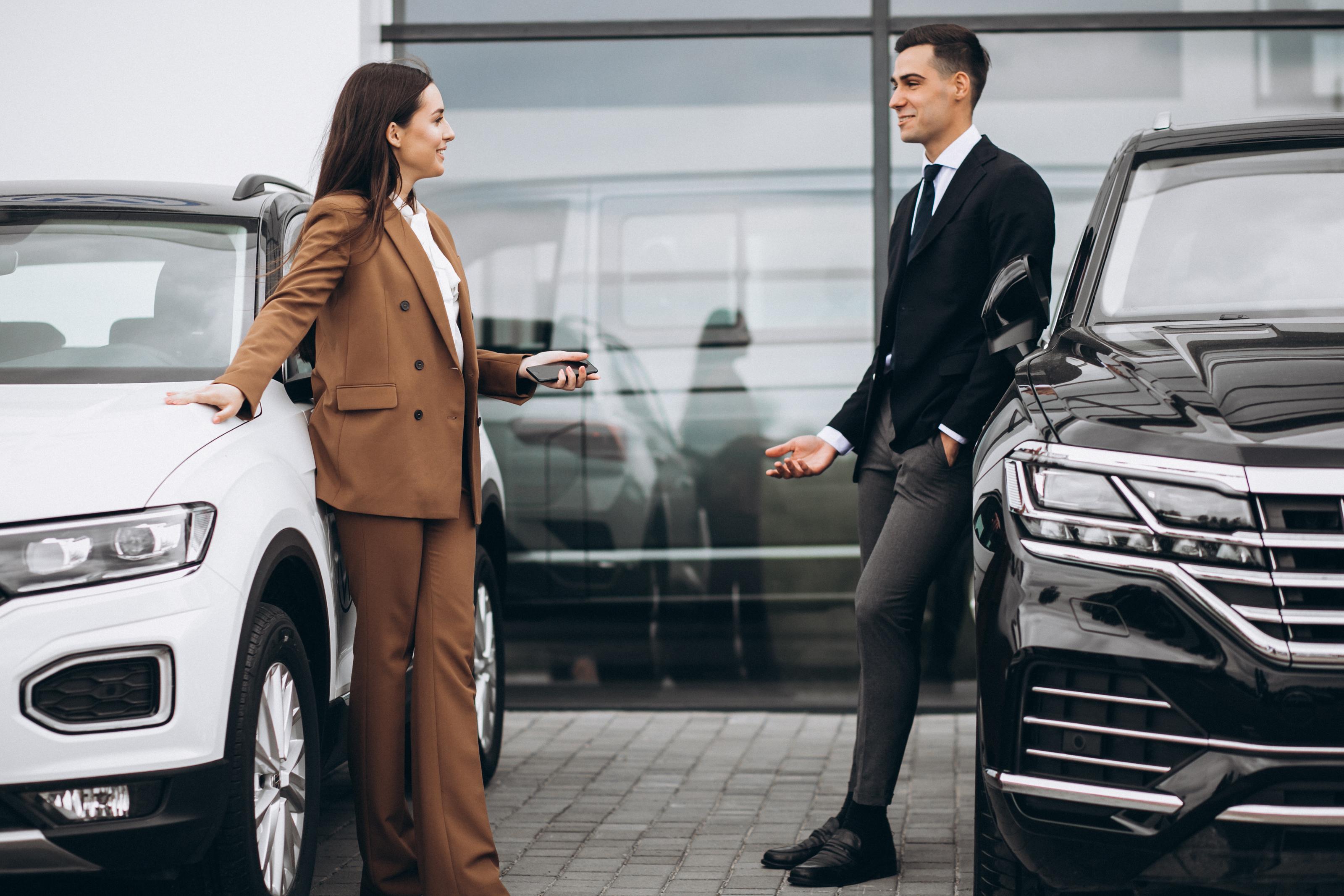 Person with car